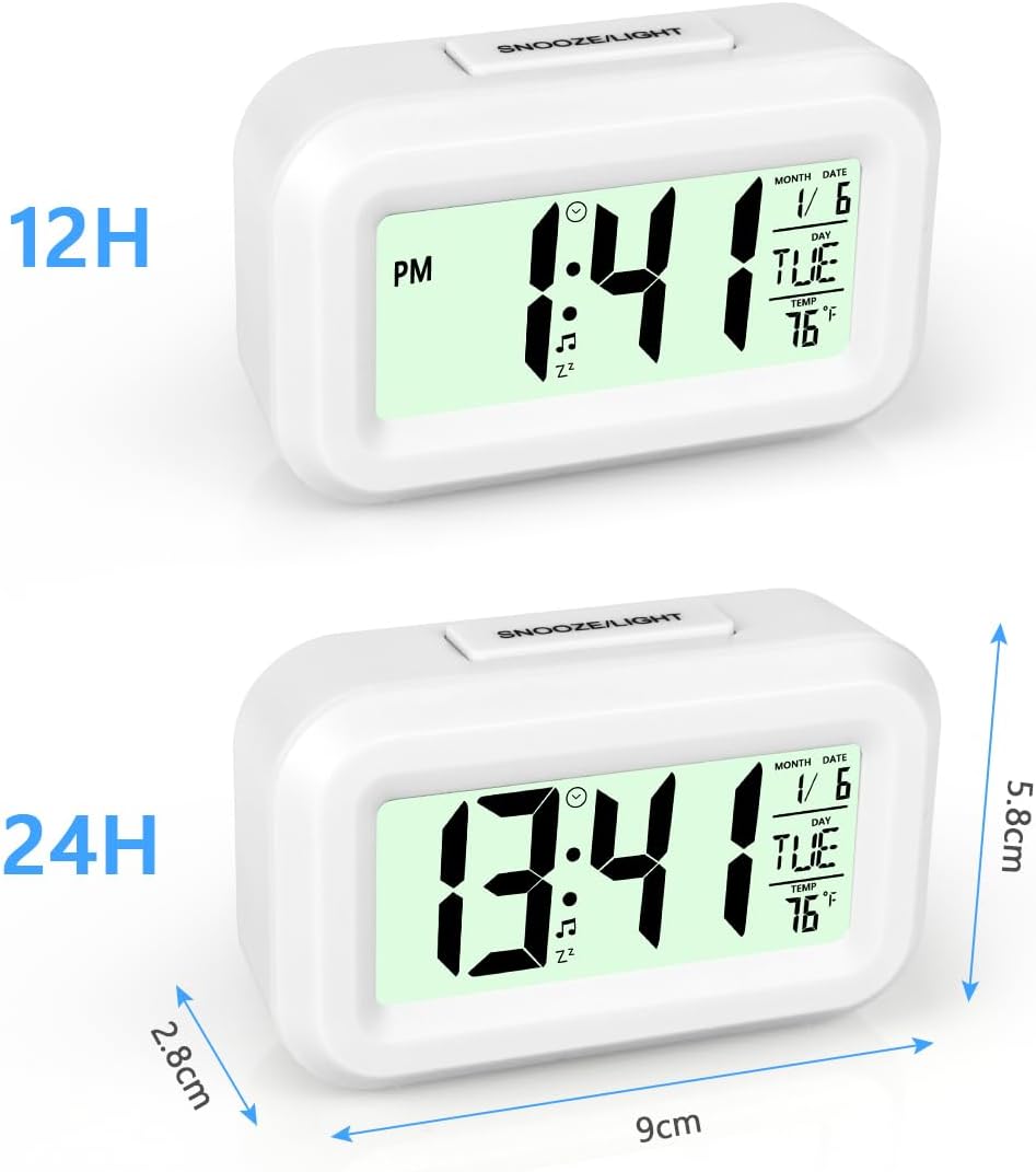 Mini Digital Clock with Temperature & Backlight